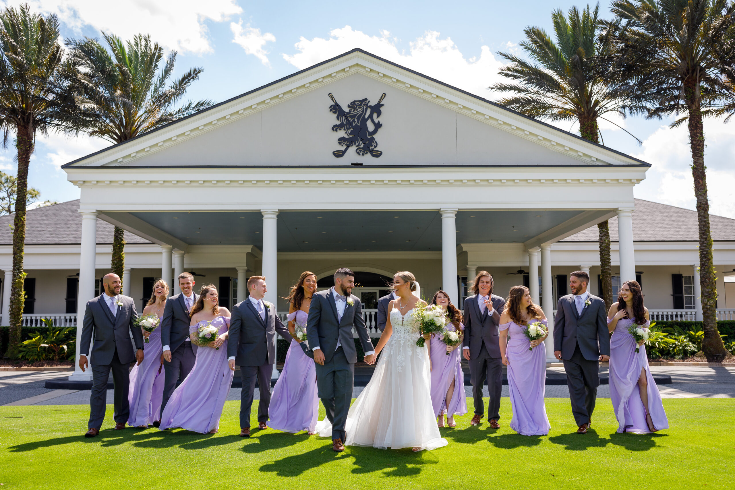 purple wedding party dresses