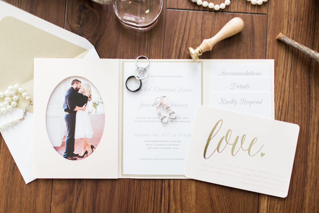 photo fold out invitations