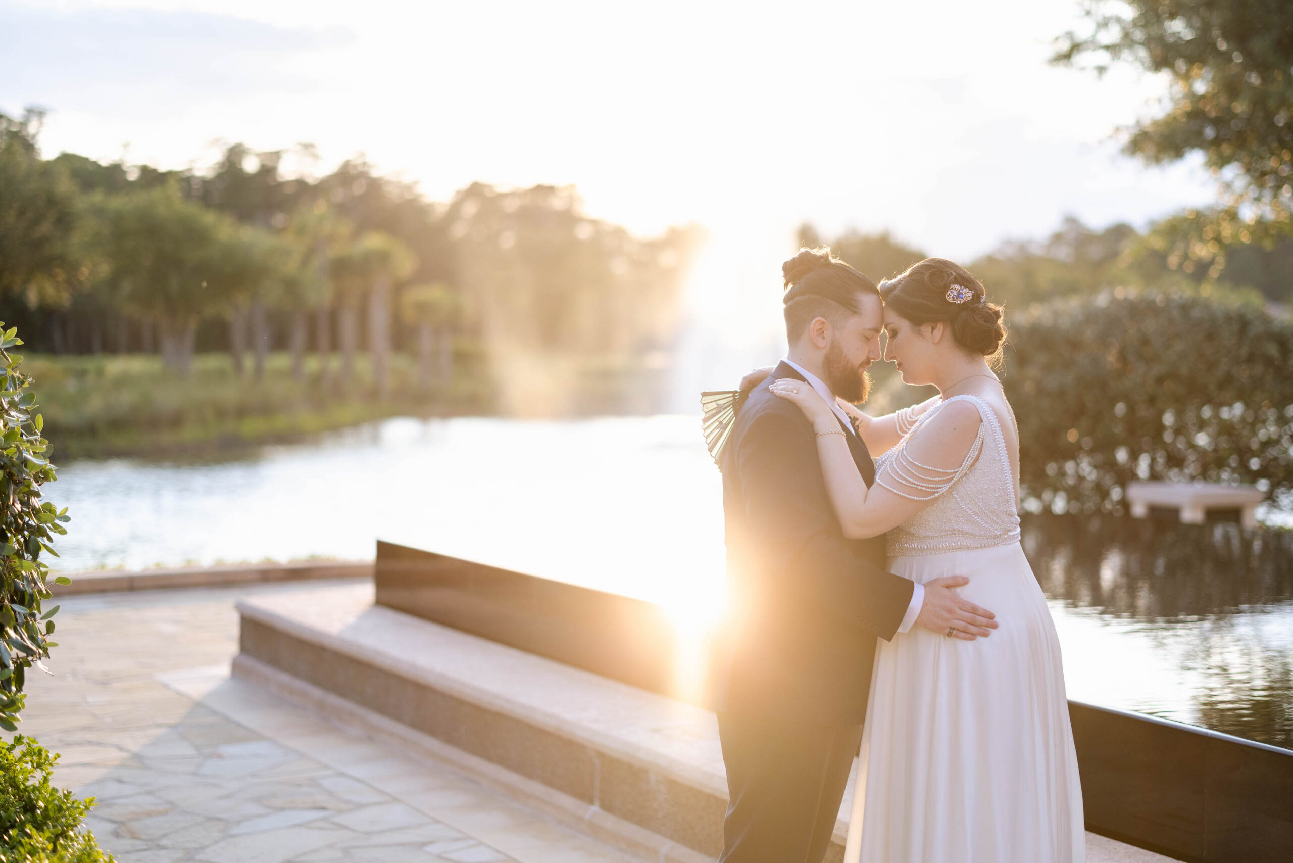 art deco wedding dress