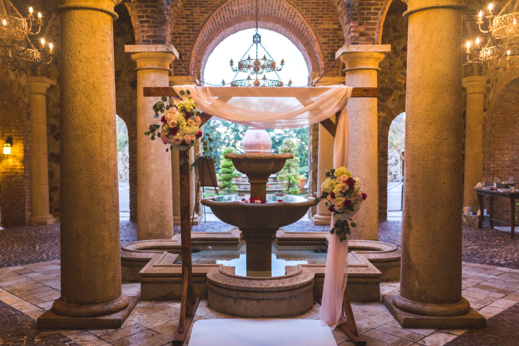 bella collina atrium ceremony