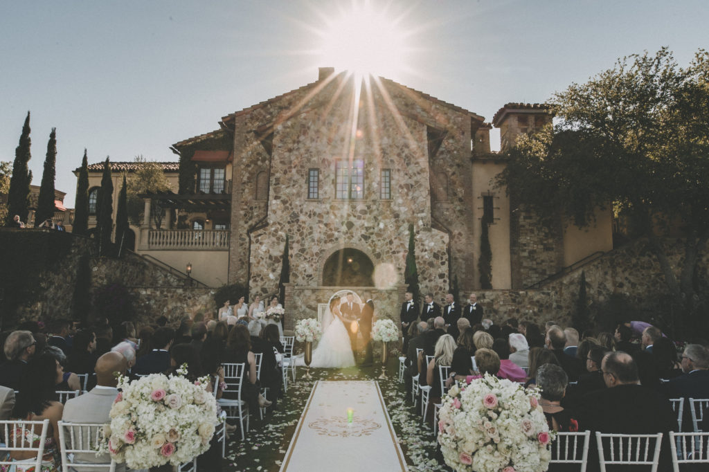 bella collina wedding ceremony