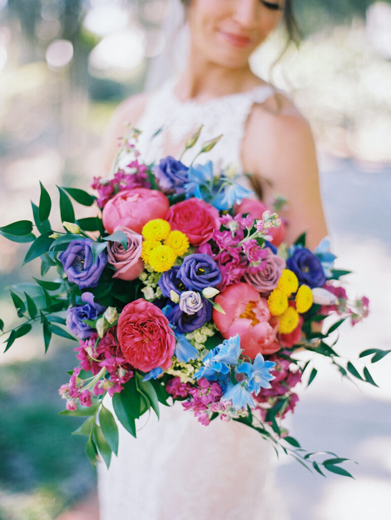 bright summer floral bouquet