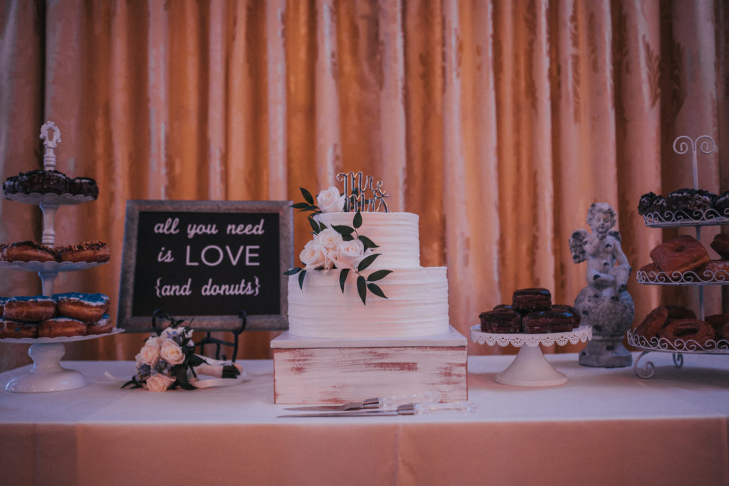 cake donut wedding dessert