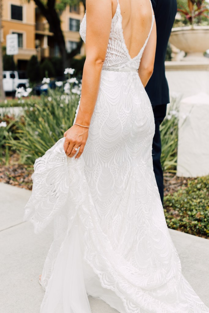 boho style wedding dress