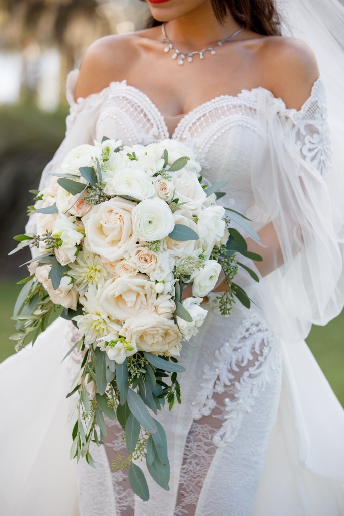 cascading luxury bridal bouquet