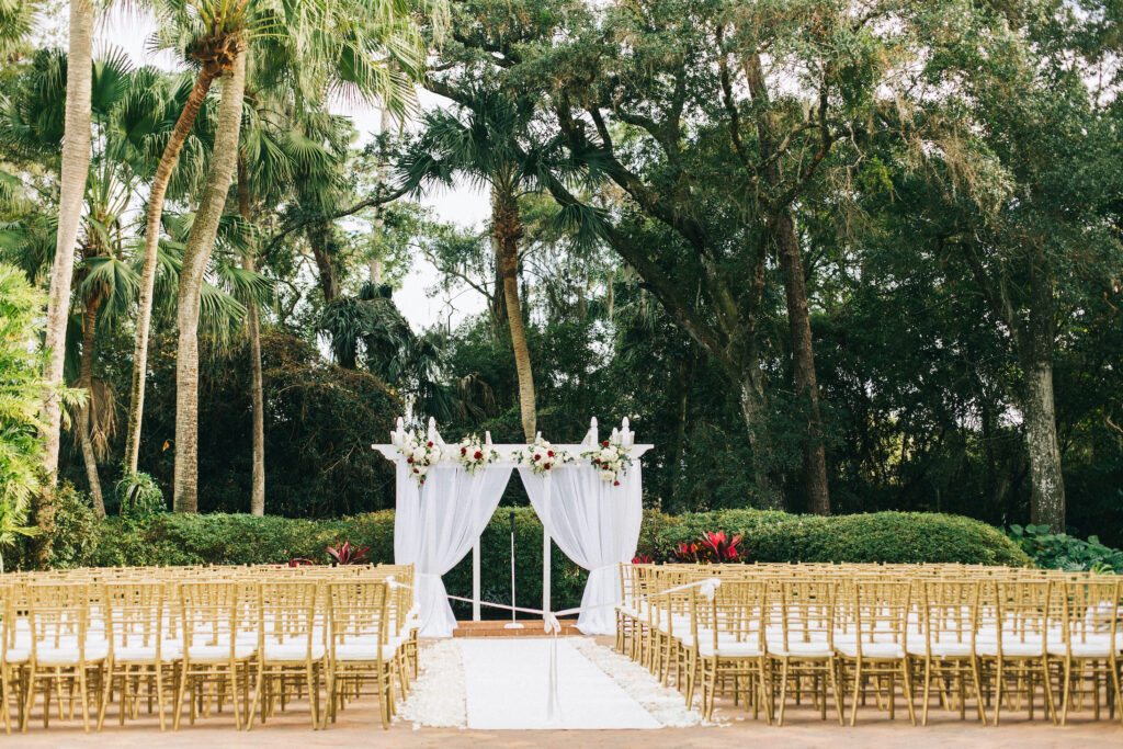 gazebo wedding ceremony decor