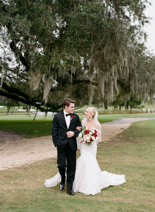 fall country club wedding