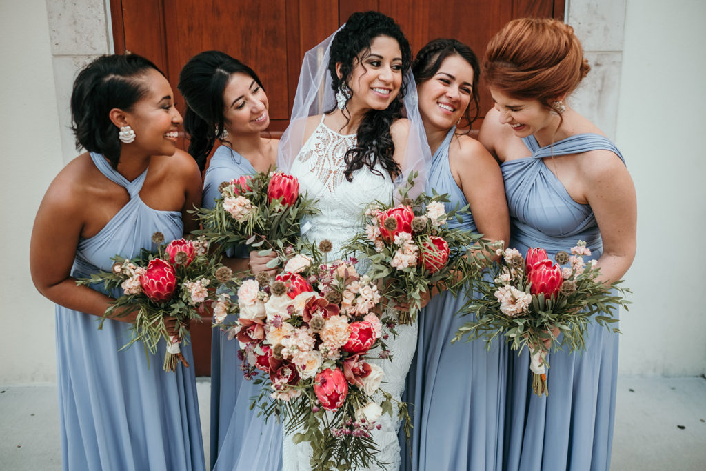 dusty blue orlando bridesmaids