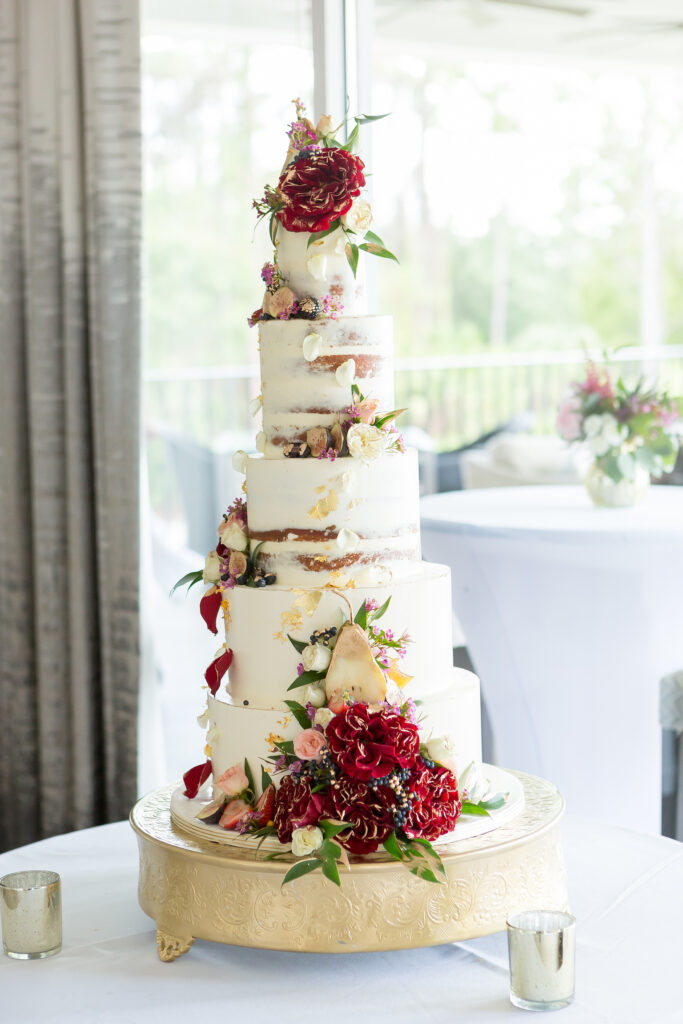 fall wedding cake decor