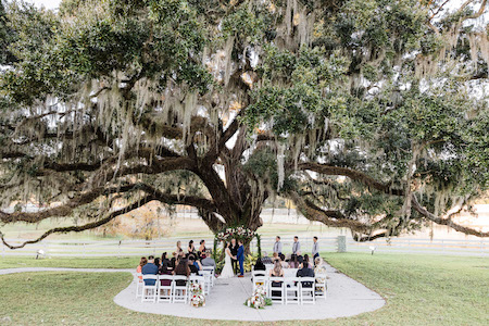 highland manor outdoor ceremony