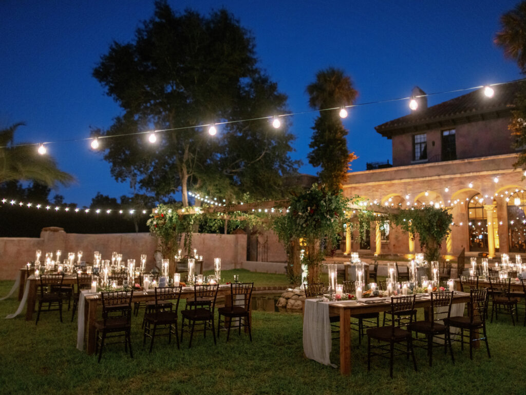 howey mansion reception backyard