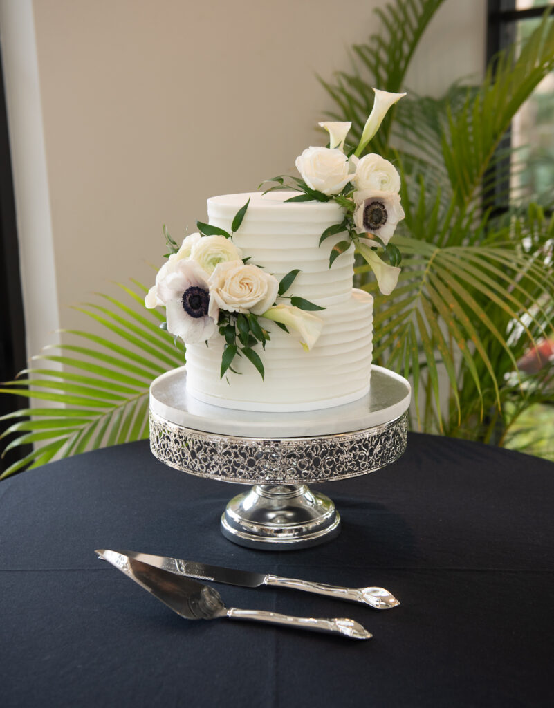 intimate buttercream wedding cake