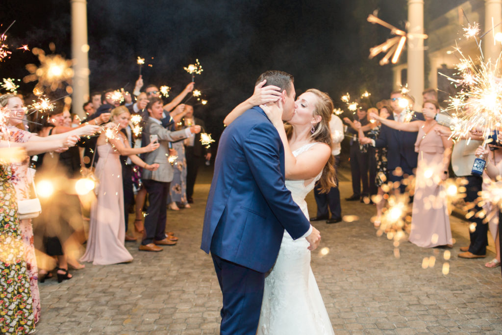 lake nona wedding sparklers